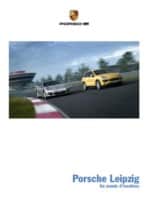 Couverture de la brochure de l'usine Porsche de Leipzig